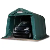 TOOLPORT Garagetent 2,4x3,6m, PVC zeil, donkergroen, zonder statica