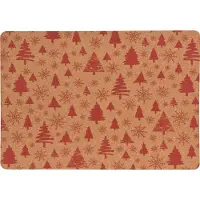 Home Styling Collection Kurken placemat, feestelijk patroon, 40 x 30 cm