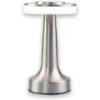 Luxus Europe - Tafellamp Touch Beau Zilver - Draadloze LED Tafellamp Binnen - USB-C Oplaadbaar