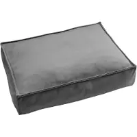BABOO Orthopedisch Hondenkussen - Hondenbed - Madrid - Antraciet - Maat M = 75 x 50 cm