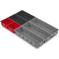 Joseph Joseph Lade organizer Duo Drawer Organiser Set Grijs (7-delig)