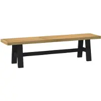 vidaXL Eetbank NOAIN A-vormige poten 180x40x45 cm massief hout