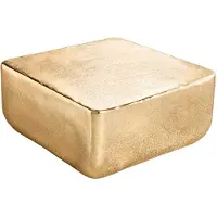 Invicta Design salontafel UNIT 70cm goud metaal gehamerd handgemaakt - 42732