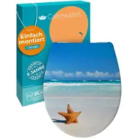 Calmwaters Original Motief - WC-bril - Zeester - Duroplast - Softclose - Afneembaar