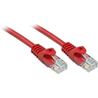 Lindy 48187 RJ45 Netwerkkabel, patchkabel CAT 6 U/UTP 10.00 m Rood Onafgeschermd 1 stuk(s)
