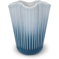 Kähler Hammershøi vaas unfold Blauw, 16,5 cm