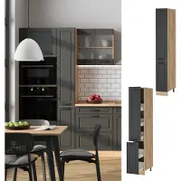 Vicco R-Line Apotheekkast – 30 cm Antraciet landhuis