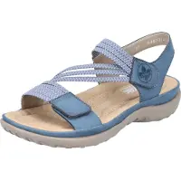 Rieker Sandaal 'Sandalette Damen 64870 14 Kunststoff (Synthetik) in blau' blauw