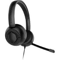 Krüger&Matz Hoofdtelefoon met microfoon voor computer jackplug 3 5mm KrugerMatz P3 (Bedraad), Koptelefoon, Zwart
