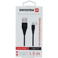 Swissten Datenkabel USB / USB-C 3.1 1.5M (9mm)