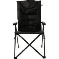Travellife Barletta Camping Vouwstoel Cross Black - Rugleuning in 3 standen verstelbaar - Water- en uv-bestendig - Draagtas inbegrepen