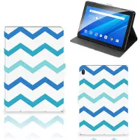 B2Ctelecom Lenovo Tab E10 Tablet Hoes Zigzag Blauw