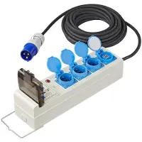Proplus Stekkerdoos - 10 meter - 3 stopcontacten - 2 USB - aardlekschakelaar - stroomonderbreker