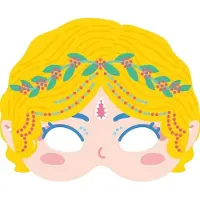 Carletto Deutschland Diamond Art: MASKER PRINSES 16,5x13,5cm, 3 stuks, in doos, 5+