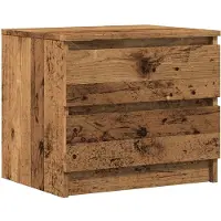 vidaXL Nachtkastje 50x40x43.5 cm bewerkt hout oud houtkleurig
