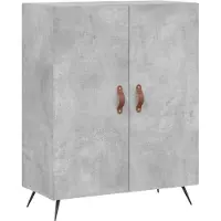 vidaXL Hoge kast 69,5x34x180 cm bewerkt hout betongrijs
