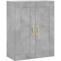 vidaXL Hoge kast 69,5x34x180 cm bewerkt hout betongrijs