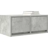 vidaXL TV-meubel 60x31x25,5 cm bewerkt hout betongrijs