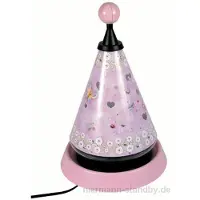 Niermann Standby Tafellamp MARGERITEN, paars / roze / rose, Kinderkamer, Kunststof, Tafellamp