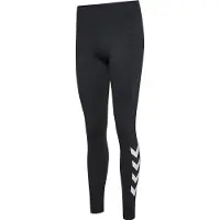 Hummel Sportbroek 'Pulse' zwart gemêleerd / wit