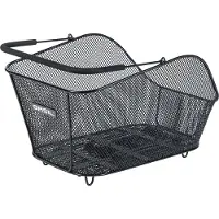 Basil Icon M MIK Fietsmand - Achter - Staal - Zwart - Medium- Comfortabele handgreep-