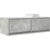 vidaXL Tv-meubel 80x31x25,5 cm bewerkt hout betongrijs