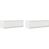 vidaXL Tv-meubelen 2 st 80x31x25,5 cm bewerkt hout wit