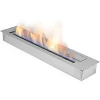 Moritz Bio ethanol brander 100 cm RVS 5L dubbelwandig inbouw haard XXL