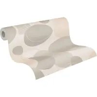 A.S. Création Geo Effect beige behang | 385954