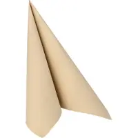 Papstar 8x 20 Servetten ROYAL Collection 1/4 vouw 40 cm x 40 cm zand