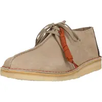 Clarks Clarksvoor mannen. 26178478 Desert Trek beige leren schoenen (42), Plat, Veters, Casual