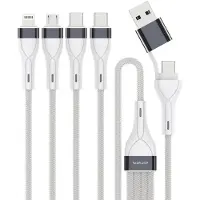 4smarts | 4in2 Multi oplaadkabel 25cm | Wit