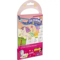Creative Craft Group Kleur- en Activiteiten Set Roze met 5 Kleurpotloden