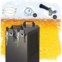 Ich-zapfe Complete set - Biertap STREAM 80K met luchtpomp bierkist, stromingskoeler 2-lijns droge koeler, NC Adapter, KeyKeg