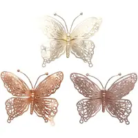 Boltze Home, vlinderdecoratie met clip, 15x4 cm