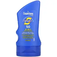 Coppertone , Sport, Zonnebrand Lotion, 4-In-1 Prestatie, SPF 50, 3 fl oz (89 ml)