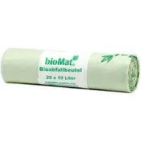 Biomat 36x 26 Compost zakken op zetmeelbasis 10 l 50 cm x 42 cm met handvaten