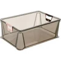 Keeeper Opbergbox Luis 45 liter grijs transparant