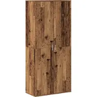 vidaXL Highboard 80 x 39 x 178 cm Bewerkt hout Oud hout