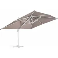 Oviala - Schaduwdoek voor een 4x3m zweefparasol in taupe - Caserta