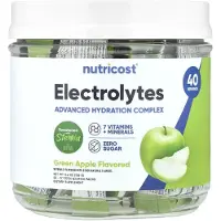 Nutricost , Elektrolyten, Advanced Hydratie Complex, Green Apple, 40 Stick Packs, 0.1 oz (4 g) Each
