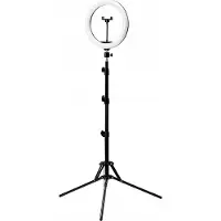 Glow Ringlamp 10 Inch Professioneel Met Tripod Voor Nagelstylisten Schaduwloze Verlichting