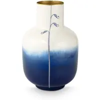 Pip studio Vaas Metal Pip & The Blue Bird Dip Dye Blue 30 cm