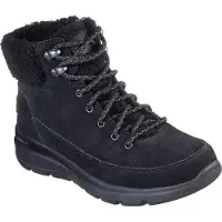 SKECHERS On-the-GO Glacial suède veterboots zwart maat 38