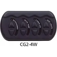 Bep Marine Dc Contour Generation Ii 6xon-off 3 Fuses Electrical Switch Control Blauw