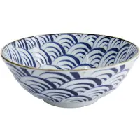 Tokyo Design Studio – Natsu Nami Noodle Kom – Blauw – 21 x 7,8 cm – 1000 ml