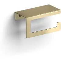 Clou Fold toiletrolhouder met cover, goud geb. PVD