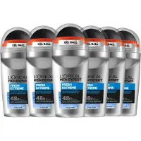 L'Oréal L’Oréal Paris Men Expert Fresh Extreme Deodorant Roller - 6 x 50ml