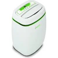 Meaco 12L Energiezuinige luchtontvochtiger en luchtreiniger (wit/groen, 165 Watt, geschikt voor ruimtes tot 36m²)