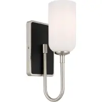 Kichler LED Wandlamp Solia | 1X E27 Max 3W | Brushed Nickel & Black